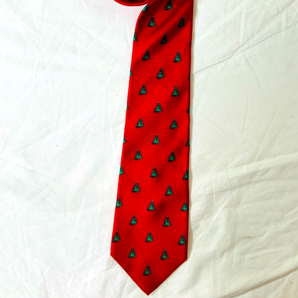 VINTAGE Christopher Hart Silk Festive Holiday Tie UNISEX